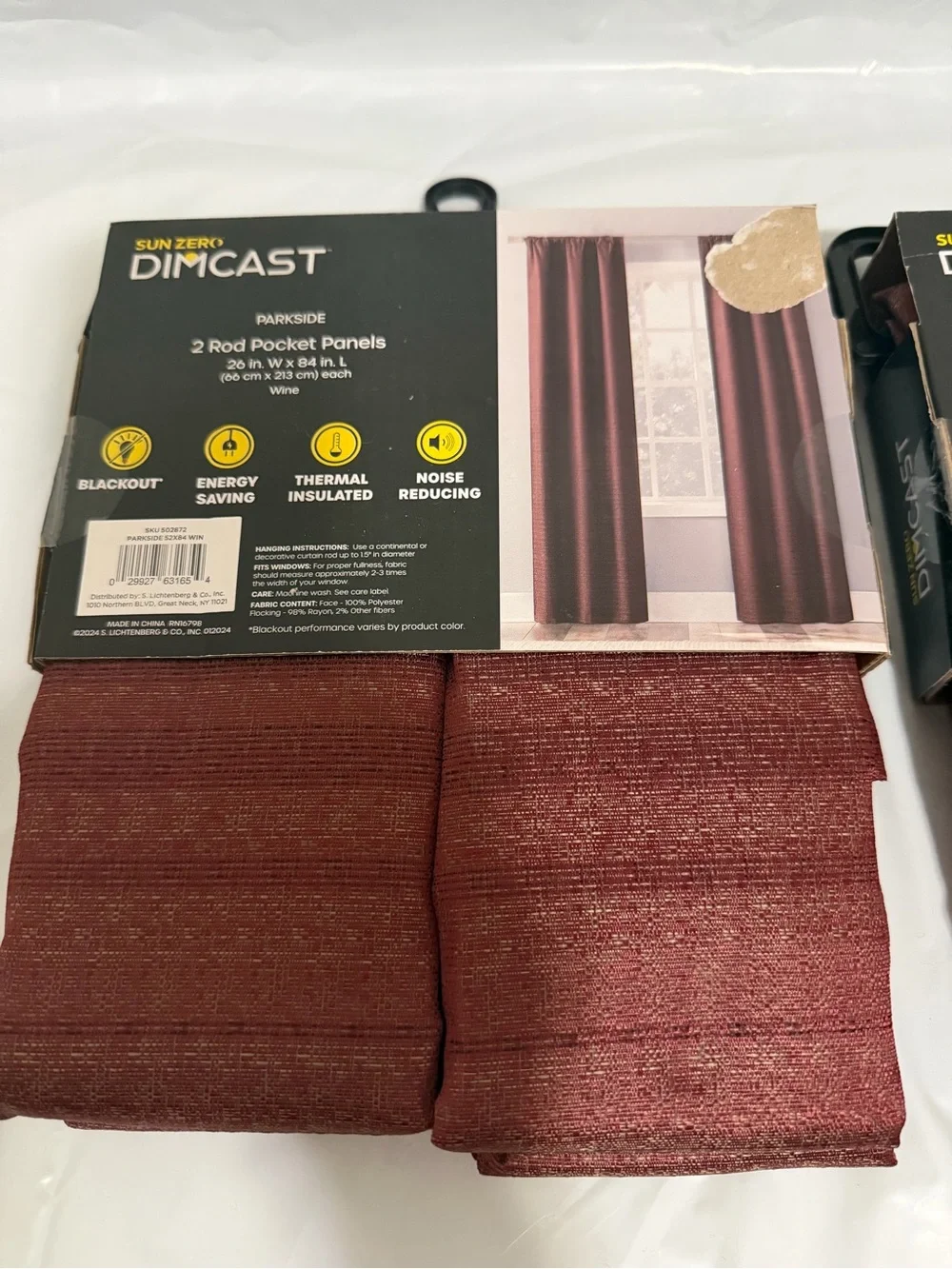 Dimcast Burgundy Blackout Curtain Panels (2-Pack)